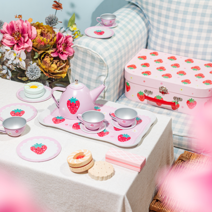 Personalised Kids Tea Set - Strawberry