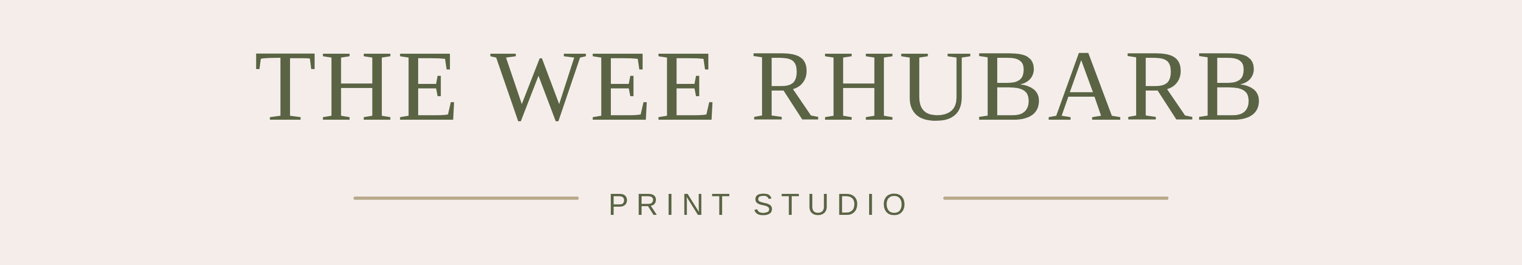 The Wee Rhubarb Print Studio