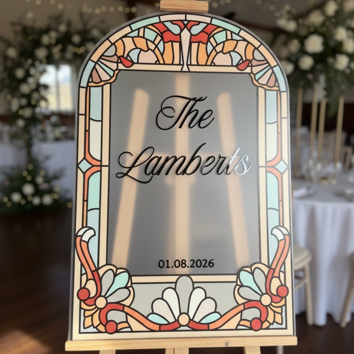 The Kelvingrove Wedding Welcome Sign