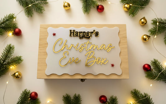 Natural Wooden Christmas Eve Box