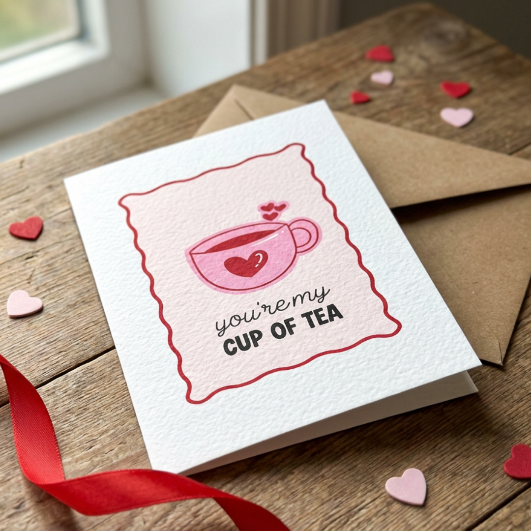 You're My Cup Of Tea Valentines Card