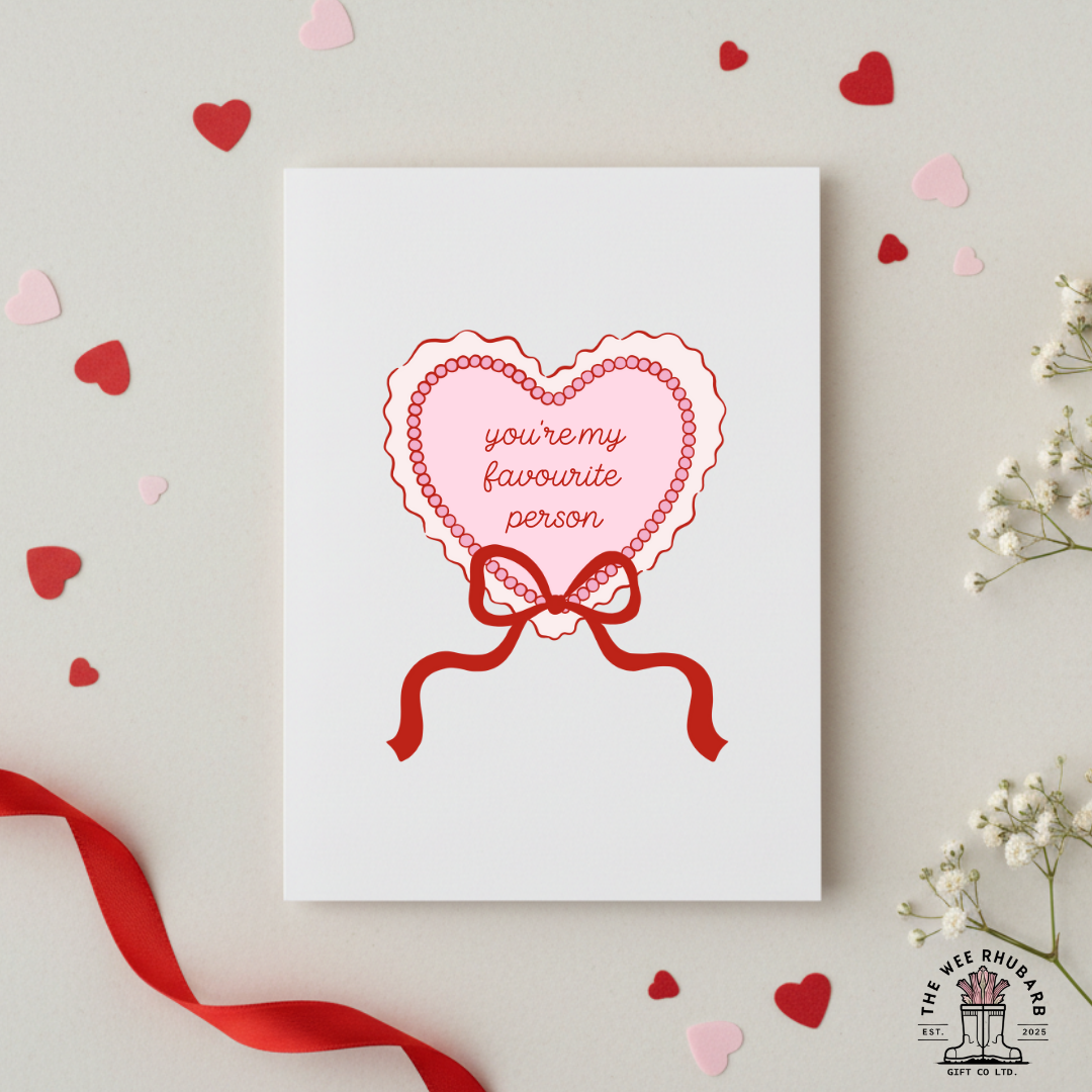 You're My Favourite Person Valentines Card