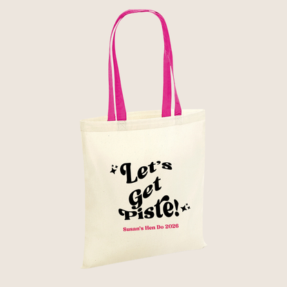 Bag for Life with Contrast Handles — a fun, practical tote that’s perfect for hen parties, milestone birthdays, girls’ weekends and party prep.