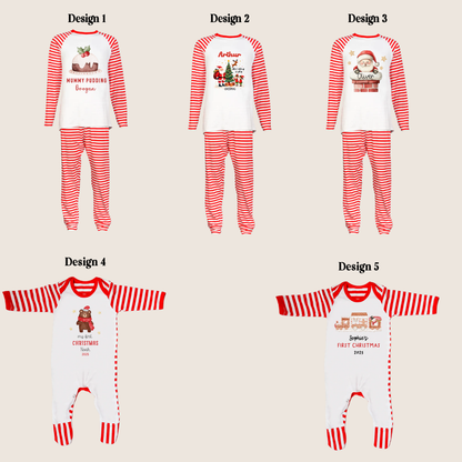 Red Striped Christmas Pyjamas