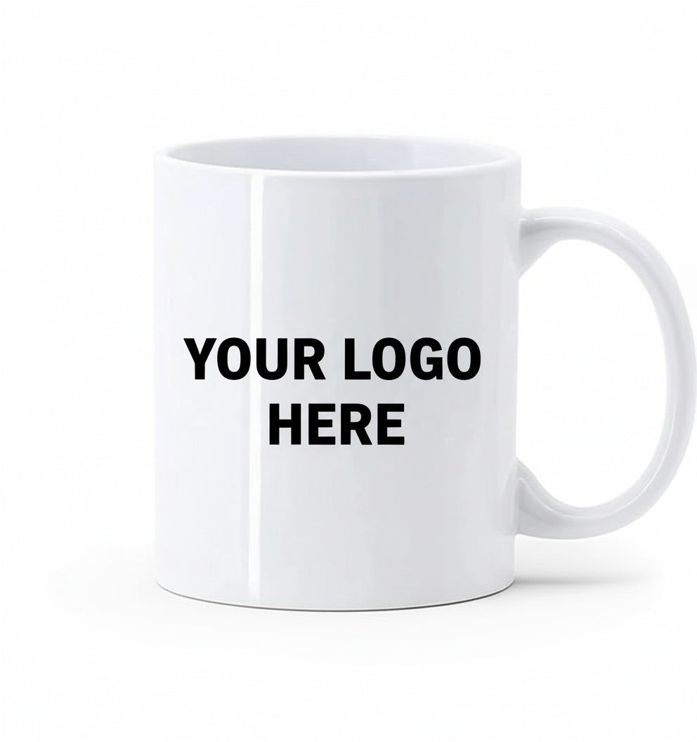 Custom Branded Mugs with Your Logo – White or Black – Premium Printed Business Mugs
