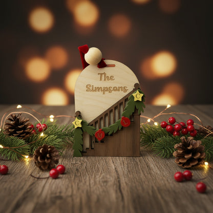 Stair Garland Christmas Ornament