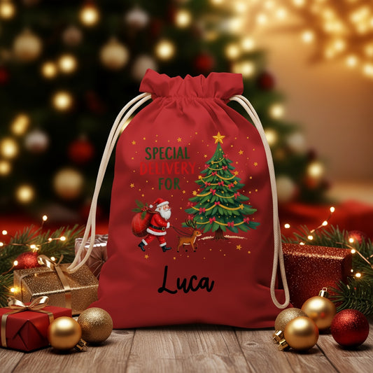 Red Santa Sack