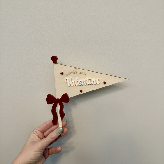 Mummys Little Valentine Flag