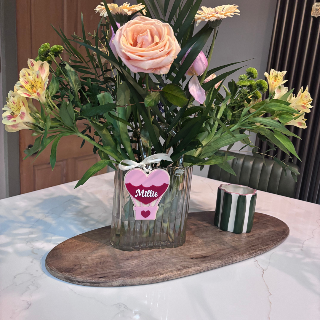 Large Glass Handbag Vase