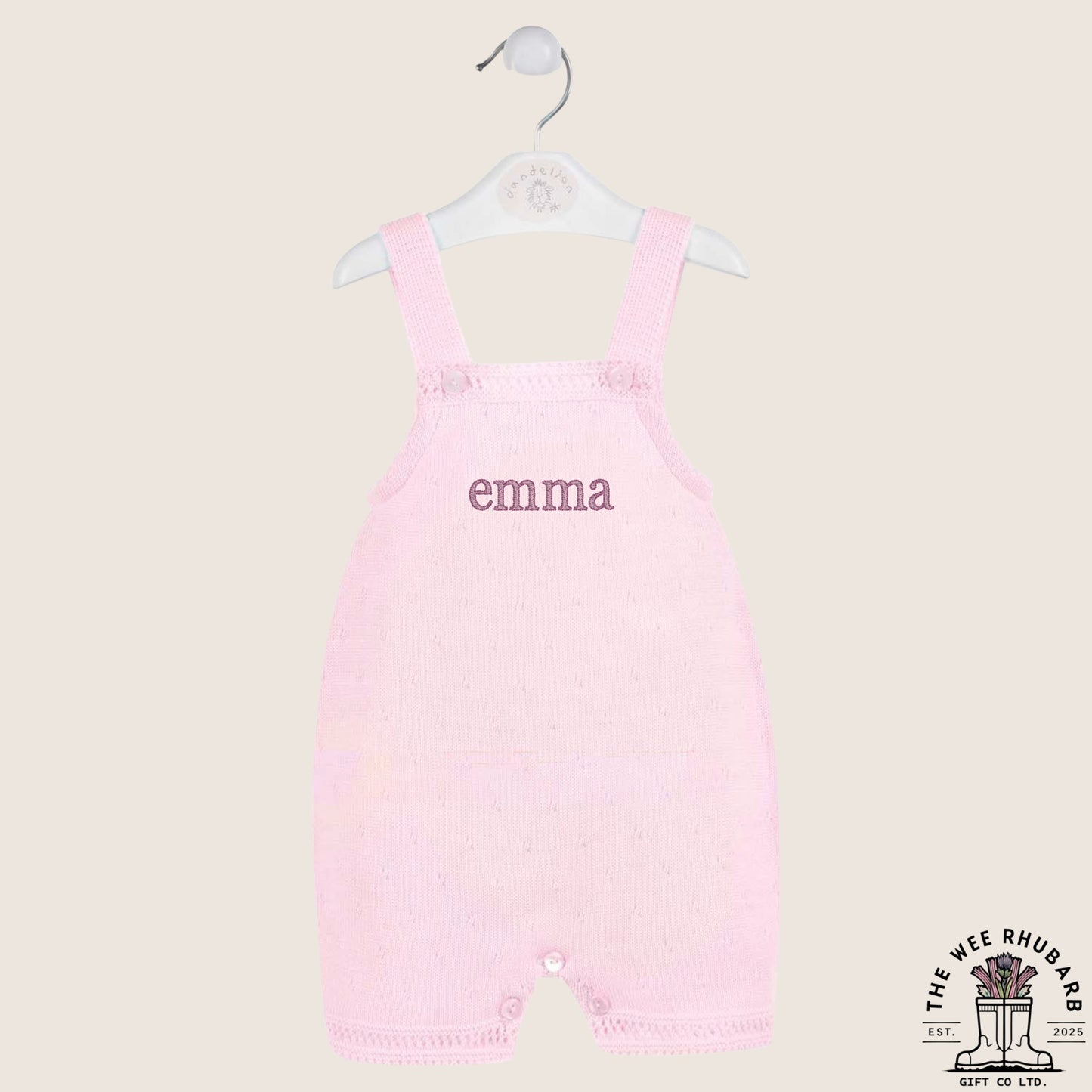 Embroidered Knitted Baby Romper
