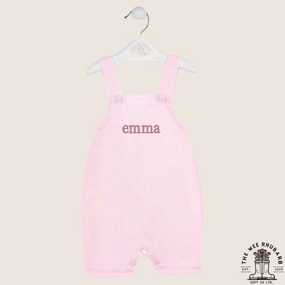 Embroidered Knitted Baby Romper