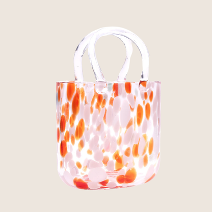 Large Glass Handbag Vase