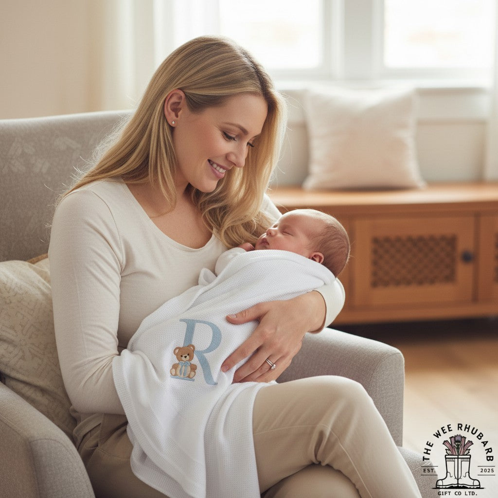 Personalised Baby Swaddling Shawl
