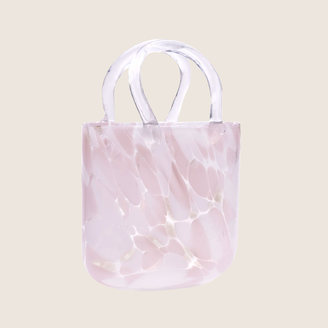 Large Glass Handbag Vase