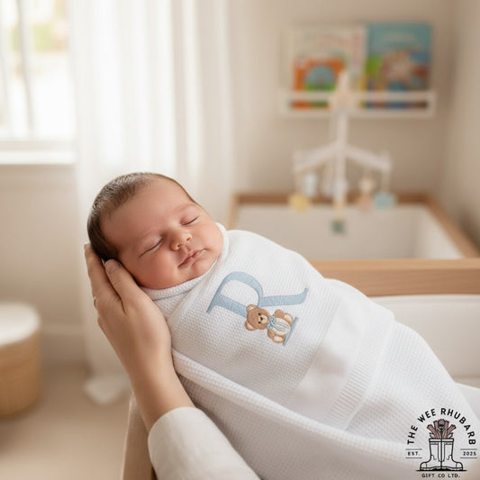 Personalised Baby Swaddling Shawl